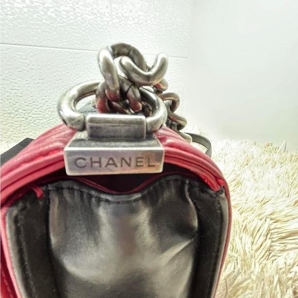 LEBOY OLD MEDIUM FLAP BLACK RED - Picture 10 of 16